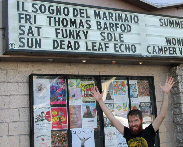 stefano pilia in front of the echo in echo park, ca on september 11, 2014