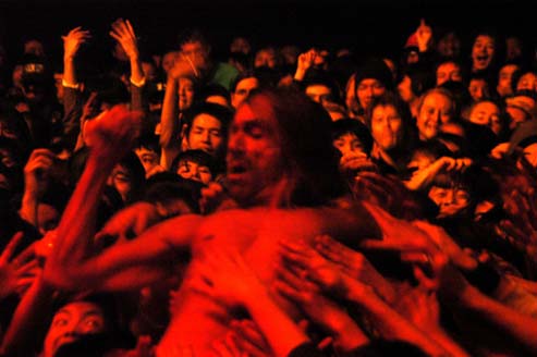 iggy in the crowd in tokyo - 2004