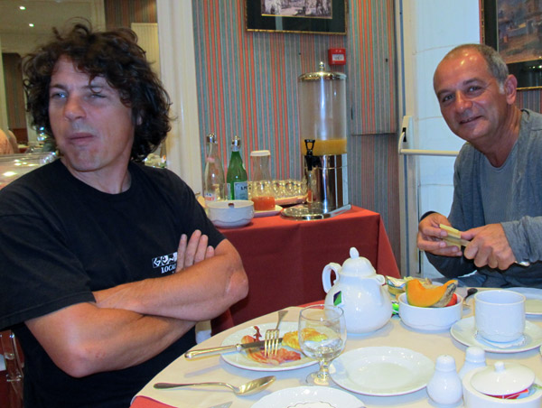 olivier moret and alain lahana (left to right) in toulouse on july 26, 2011