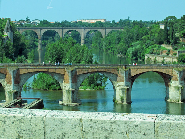 over the tarn and into albi, france - july 8, 2013