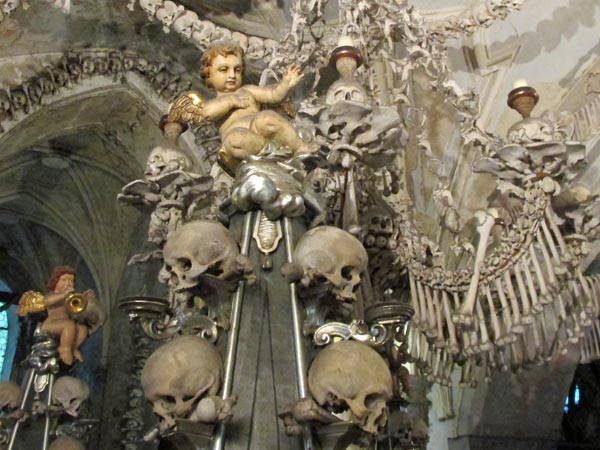 watt in the bone chapel in kutna hora, czech republic on may 20, 2015