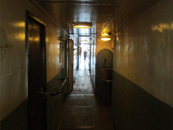 inside the cabin area on the stubnitz on may 6, 2015