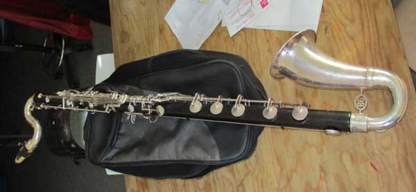 baritone clarinet watt saw upstairs at spazio aereo in mestre, italy on october 16, 2016