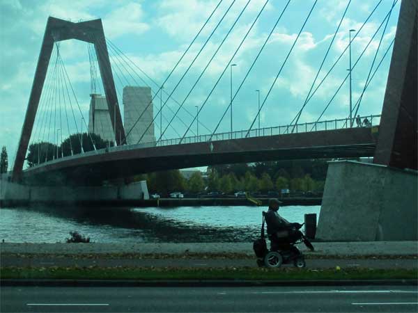 bridge in rotterdam, netherlands on october 29, 2016