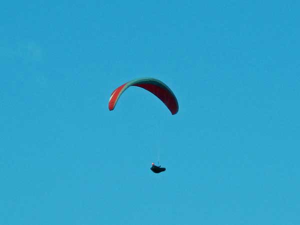 paraglider near brno, czech republic on october 23