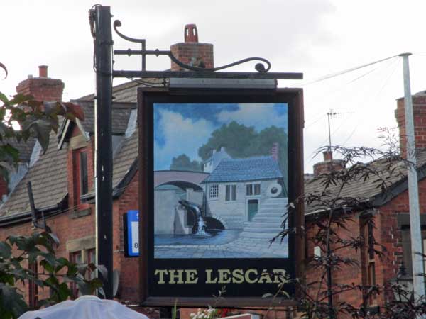 sign for the lescar in sheffield, england on october 2, 2016
