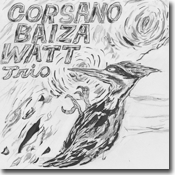 corsano baiza watt trio debut album cover art by joe baiza