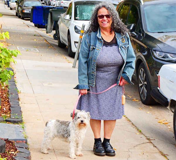 concepcion tadeo + her dog arizona in sacramento, ca on oct 30, 2024