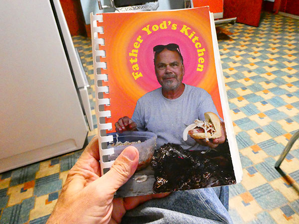 byron coley's cook book at jack tieleman's pad in nanaimo, bc, canada on oct 25, 2024