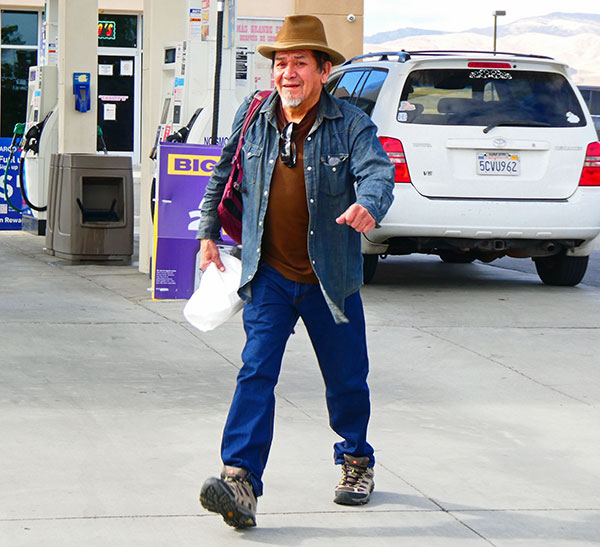 joe baiza at a fuel stop near coalinga, ca on oct 31, 2024