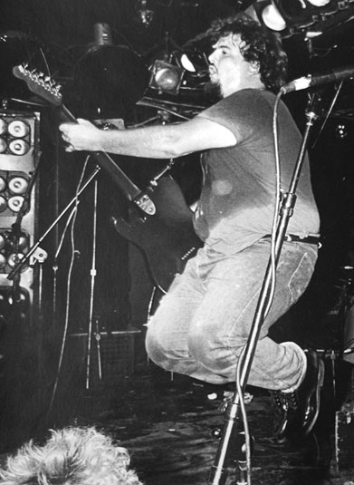 d boon at 'the rat' in boston, ma on october 23, 1985. photo by philin phlash