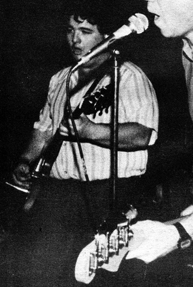 d boon (l) + mike watt (r) at the 'east side club' in philadelphia, pa on february 5, 1983