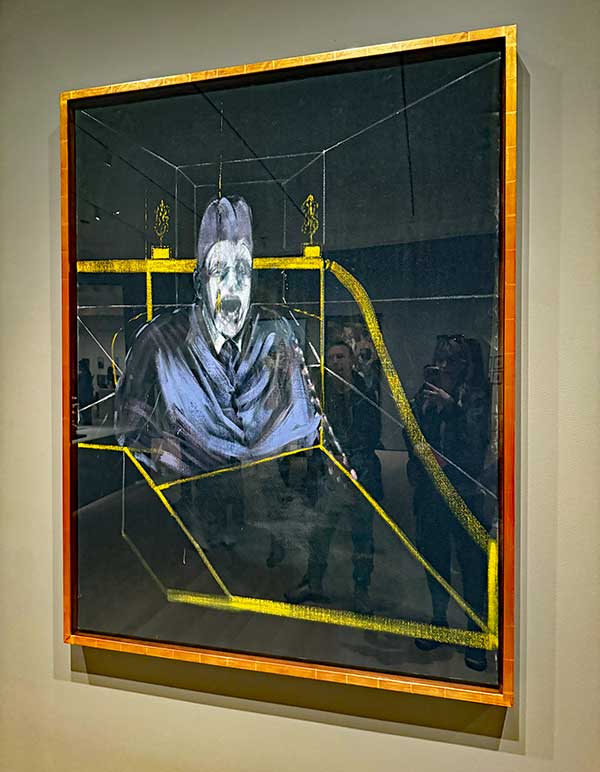 robin hatch's photo of a francis bacon painting at the moma in new york city, ny on march 7, 2024
