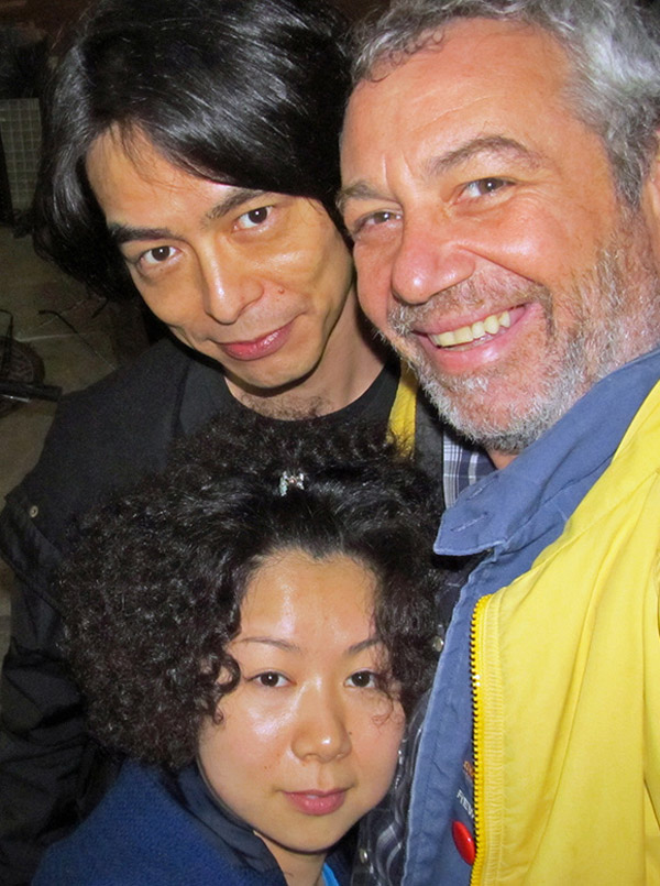 mr shimmy + ms yuko + mike-san in nyc on april 4, 2011