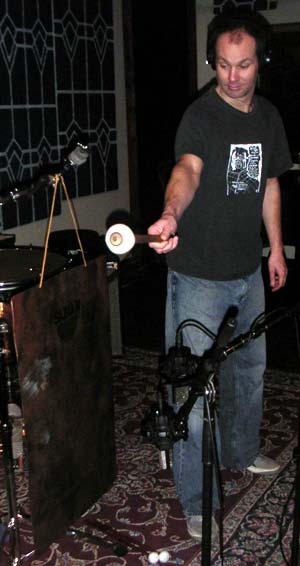 jer doing a gong overdub