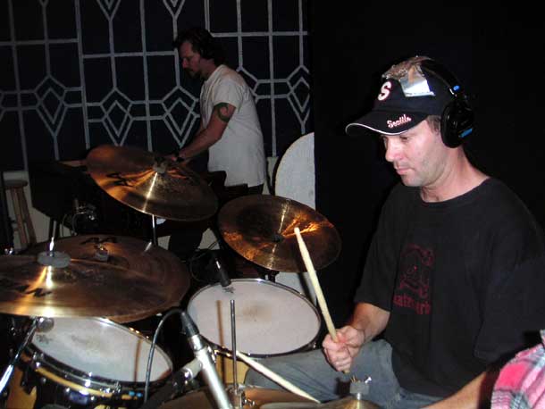 pete + jer in the studio