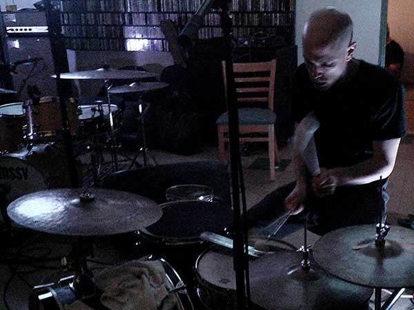 crhis corsano at 'angry mom records' in ithaca, ny on october 11, 2023