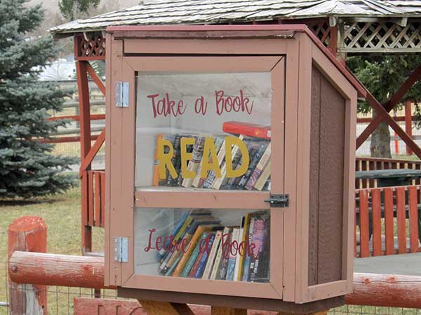 book donate station up in lima, mt