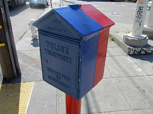 police callbox in the mission