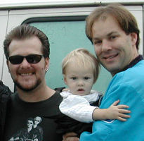 shot of pete, rilei and jer in 2002