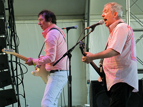 steve diggle and pete shelley (lft to rt) of the buzzcocks at the coachella festival on april 21, 2012