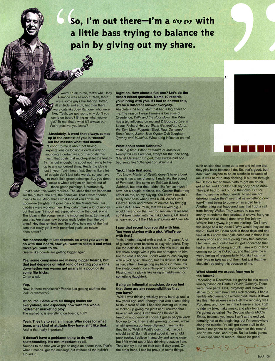 slap skateboard magazine interview w/watt - second page