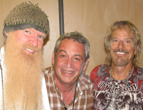 billy gibbons, watt + frank beard (l to r) in monaco - july 5, 2010