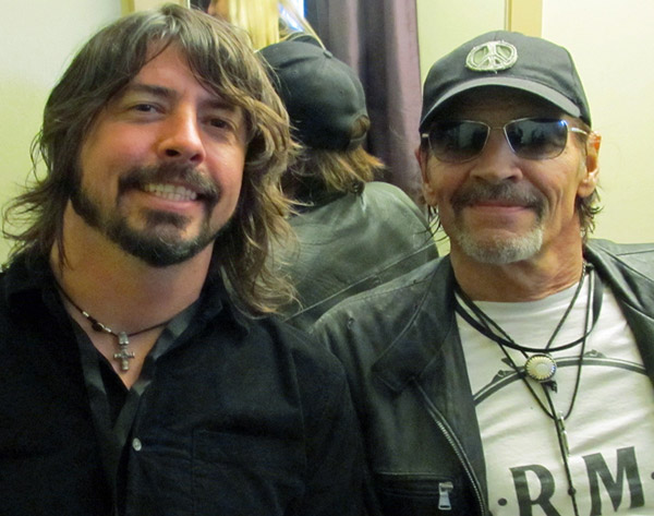 dave grohl + scott asheton on the isle of wight on june 11, 2011