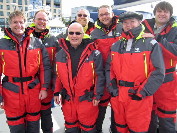 (left to right) jos, max, henry w/watt behind him, eric, larry and derek in bodo, norway on august 19, 2011