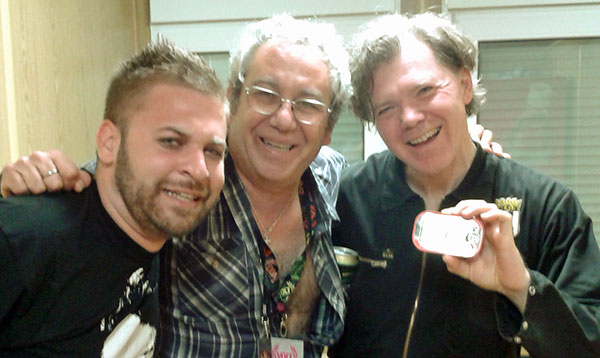 gabor ilkei, mike watt + larry mullins in sopron, hungary right after stooges gig at volt festival on june 30, 2012