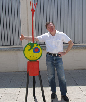 larry mullins at the joan miro museum in barcelona on july 10, 2012