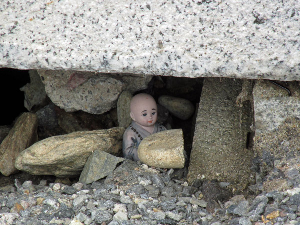 tiny buddha at bongeunsa temple in seoul, korea on august 17, 2013