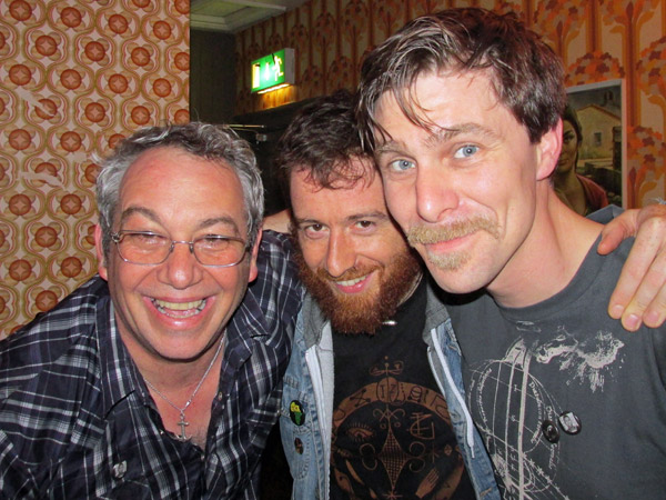 mike watt + stefano pilia + andrea belfi (l to r) in dublin, ireland - june 16, 2013