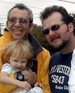 shot of watt, rilei and pete in 2003