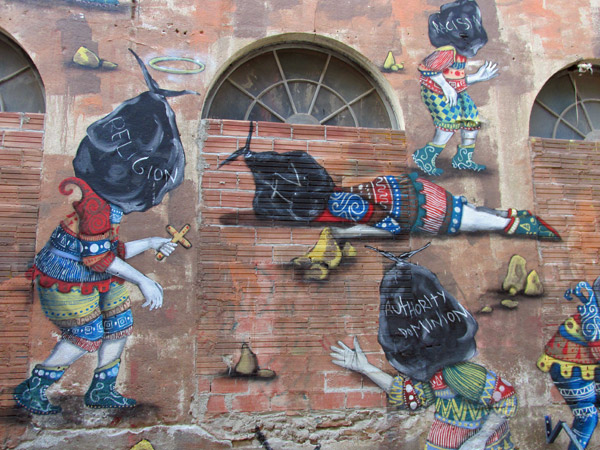art at la escocesa in barcelona on march 10, 2014