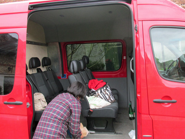 van of robert's we used for contintent leg of 'third opera europe tour 2014 on april 6, 2014