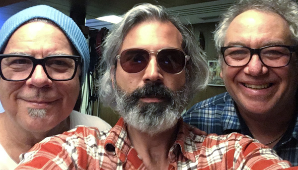 left to right: stephen hodges, mike baggetta and mike watt on march 19, 2019 photo by mike baggetta