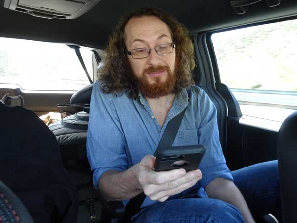 chris schlarb on the way to oakland, ca on march 22, 2019