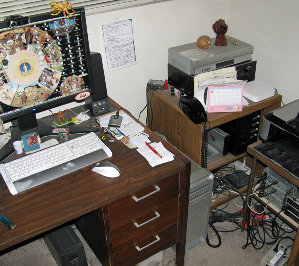 shoot of watt's 'puter setup in 2010