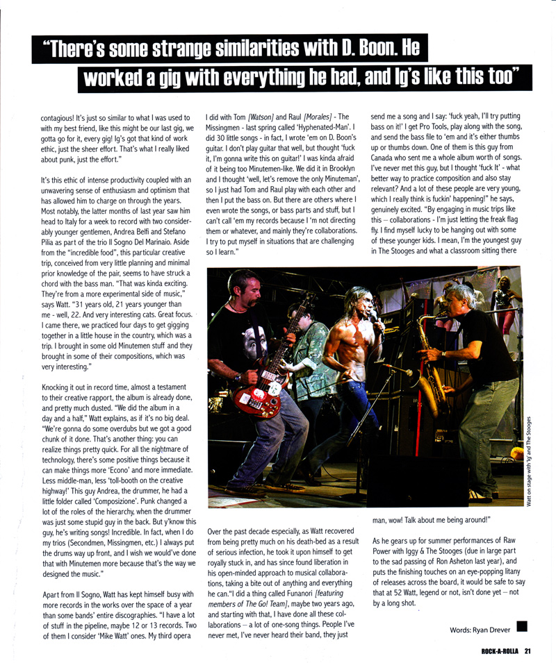 first page of watt rock-a-rolla feb/mar 2010 interview