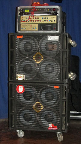 watt's bass rig in 2011