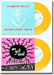 the covers for the 'history lesson (part II)' + 'we got soul' split seven inch