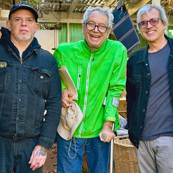 casa sueño (l to r) john herndon, mike watt + mike baggetta - dec 2025 - photo by pete mazich