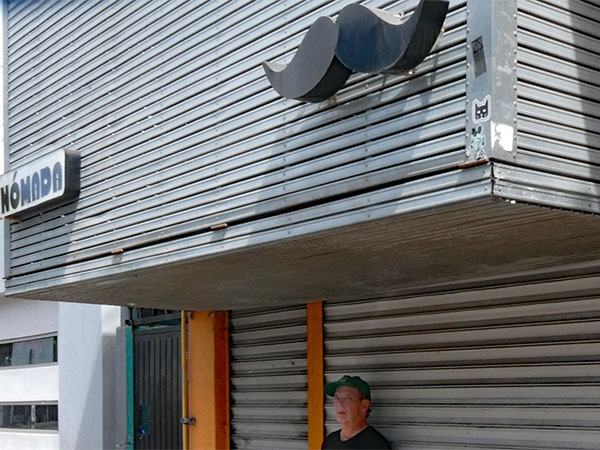 johnny herndon outside the 'mustache bar' tijuana, mexico on sep 20, 2026