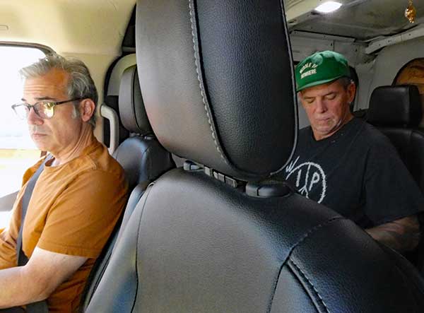 mike baggetta + johnny herndon in the boat on the way to bakersfiled on sep 22, 2026