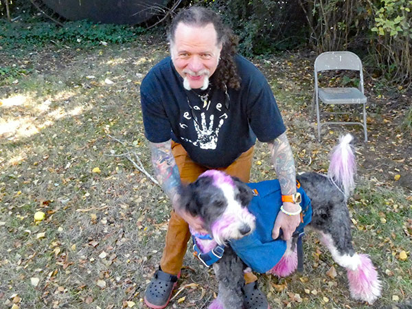 ivan de prume and his daughter's dog at his pad in salem, or on sep 27, 2026