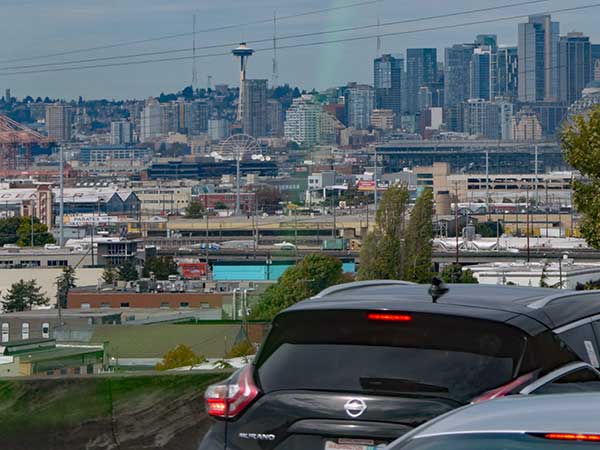 driving past seattle on the way to bellingham, wa on setpember 2,2026