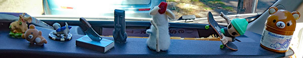 yet another fuckin shot of the shrine mike baggetta's built on the dash of the boat on october 5, 2026