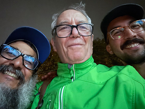dannylou partida, mike watt + jacob partida (l to r) in arcata, ca on october 6, 2026