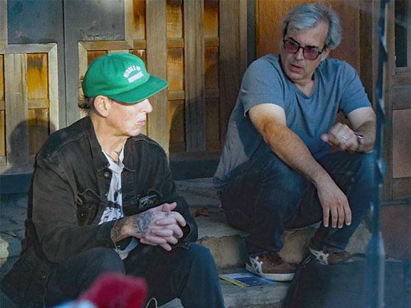 johnny herndon + mike baggetta (l to r) outside the boat while watt's chimping diary